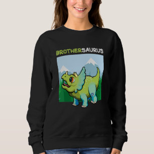 Brothersaurus Dinosaur Niedlich Kiddo Triceratops Sweatshirt
