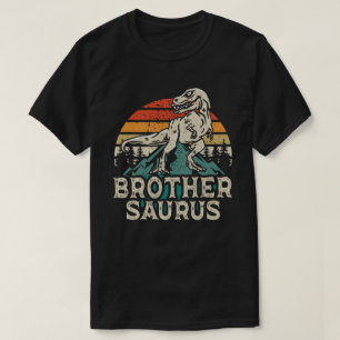 Brothersaurus Dinosaur T Rex Brother Saurus Funny T-Shirt