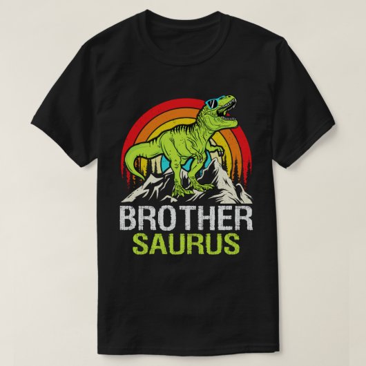 Brothersaurus Dinosaur T Rex Brother Saurus Funny T-Shirt (Design vorne)