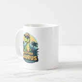 Brothersaurus - Fun Cartoon Dinosaur Brother Kaffeetasse (Vorderseite Links)