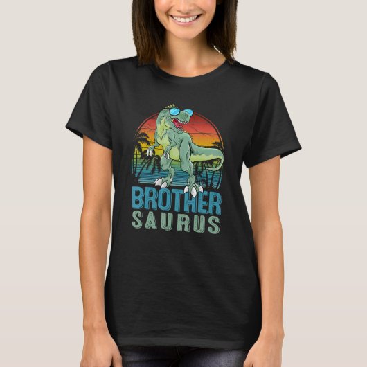 Brothersaurus Rex Dinosaur Brother Saurus Familie T-Shirt (Vorderseite)