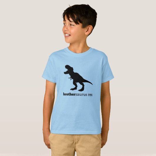 brothersaurus rex Dinosaurier-Familient-shirt T-Shirt (Vorne ganz)