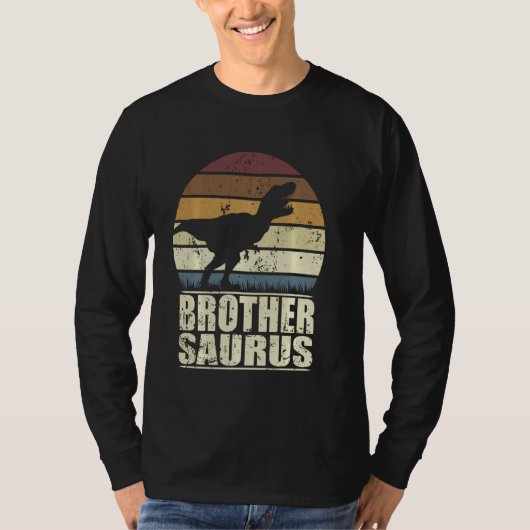 Brothersaurus Rex Family Dinosaur T Rex Dino Broth T-Shirt (Vorderseite)