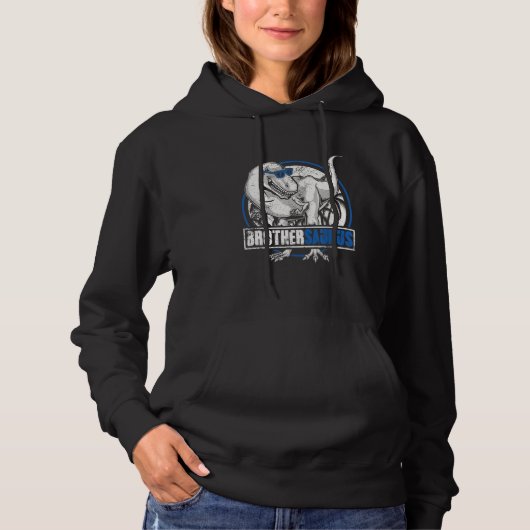 Brothersaurus T Rex Dinosaur Brother Hoodie (Vorderseite)