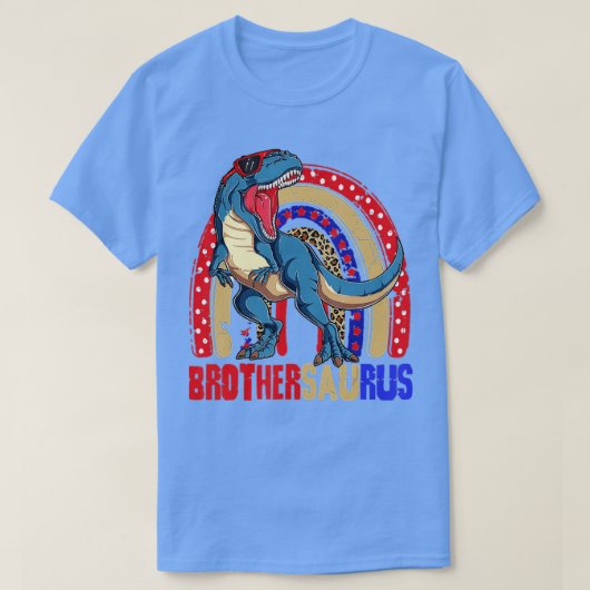 Brothersaurus T Rex Dinosaur Brother Saurus Family T-Shirt (Design vorne)