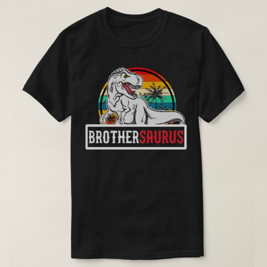 Brothersaurus T Rex Dinosaur Brother Saurus Family T-Shirt (Design vorne)