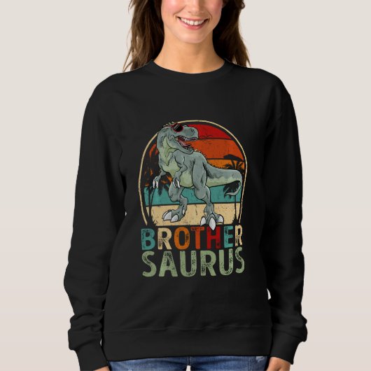 Brothersaurus T Rex Dinosaur Funny Brother Saurus Sweatshirt (Vorderseite)