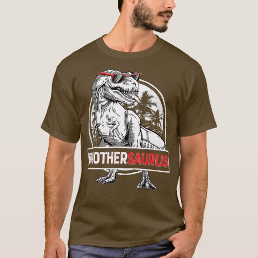 Brothersaurus T Shirt T rex Brother Saurus Boys (Vorderseite)