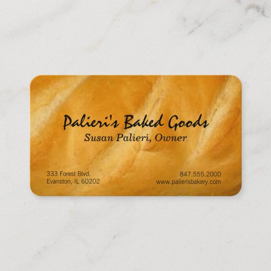 Brotkarte Visitenkarte (Vorderseite)