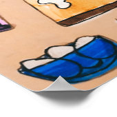 Brotkat drucken poster (Ecke)