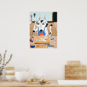 Brotkat drucken poster (Küche)