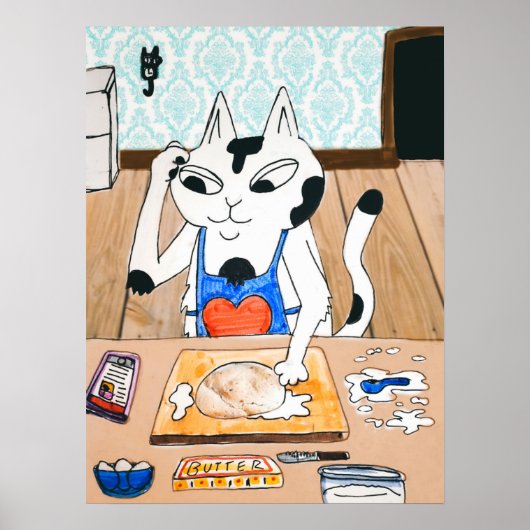 Brotkat drucken poster (Vorne)