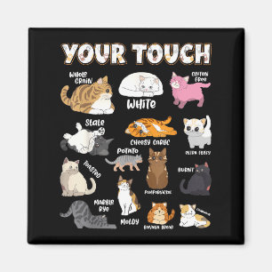 Brotkatzen-Vielfalt-Punny-Cartoon-Kittty-Design Magnet