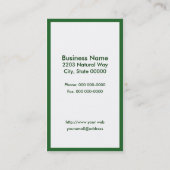 Brotkorb-Visitenkarte Visitenkarte (Rückseite)