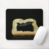 Brotkruste auf schwarz mousepad (Mit Mouse)