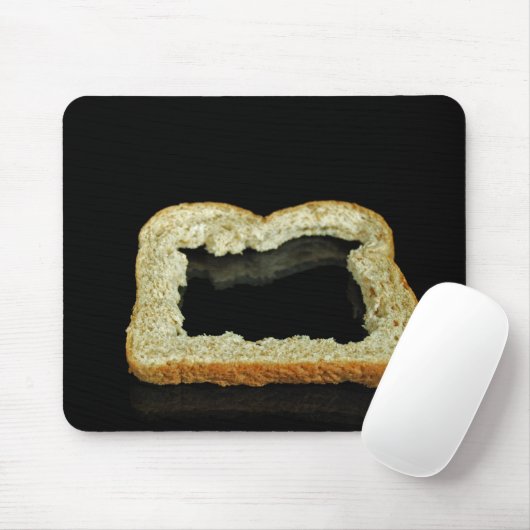 Brotkruste auf schwarz mousepad (Mit Mouse)