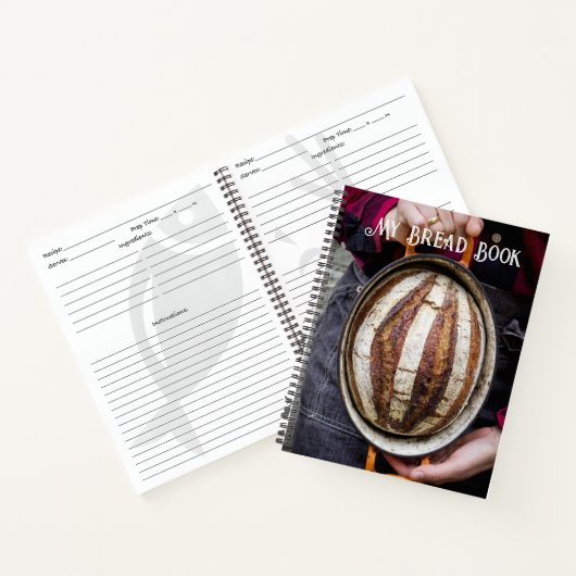 Brotlaib aus Quellengeflecht, Rezeptbuch Notizblock (Innenseite)