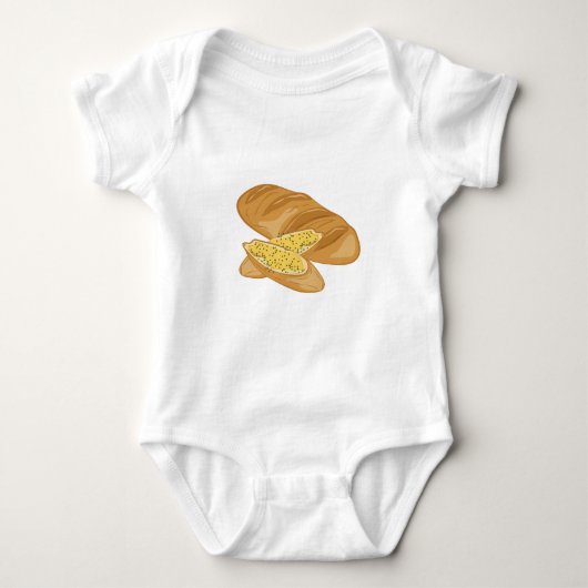 Brotlaib Baby Strampler (Vorderseite)