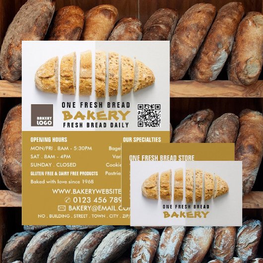 Brotlaib, Bäckereien, Bäckereiladen Flyer