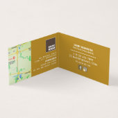 Brotlaib in Scheiben, Bäckerei im Detail Visitenkarten (Innenseite)