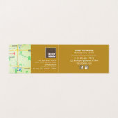 Brotlaib in Scheiben, Bäckerei im Detail Visitenkarten (Innenseite Aufgefaltet)