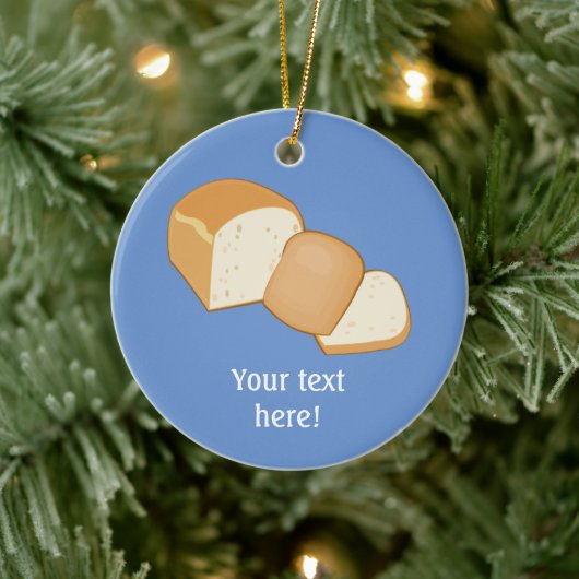 Brotlaib in Scheiben mit Kruste Keramik Ornament (Baum)