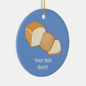 Brotlaib in Scheiben mit Kruste Keramik Ornament (Rechts)