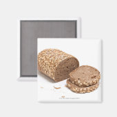 Brotlaib Magnet (Vorderseite/Rückseite)