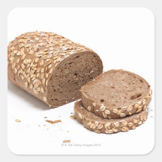 Brotlaib Quadratischer Aufkleber (Vorderseite)