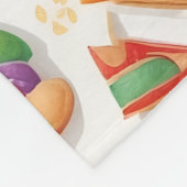 Brotlaib Retro Personalisiertes Muster Fleecedecke (Ecke)