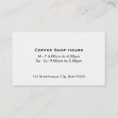 Brotlaib Visitenkarte (Rückseite)