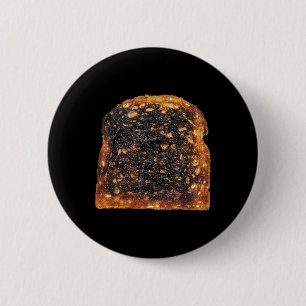 Brotoast Burnt Matching Halloween Kostüm Button