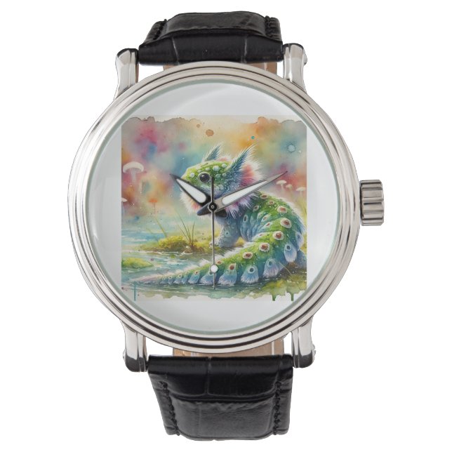 Brotola fish 070824AREF132 - Watercolor Armbanduhr (Vorderseite)