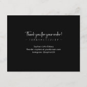 Brotpflegeanweisungen Minimale Typografie Dankeskarte (Rückseite)