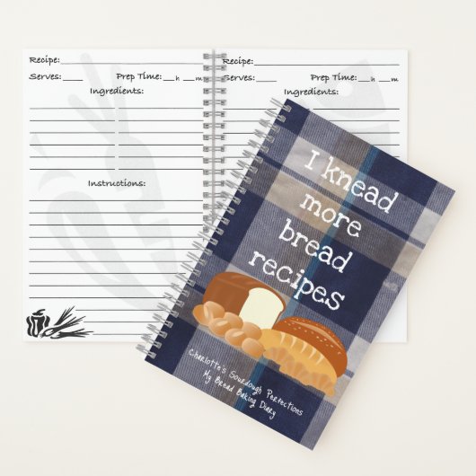 Brotrezepte Spiralpapier Notizblock (Innen)