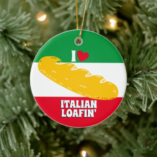 Brotsaatgut für italienische Weihnachten Keramik Ornament