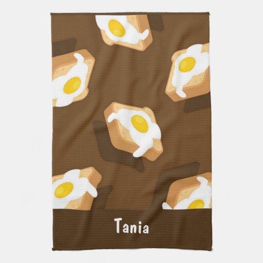 Brotsatz mit Eizellmuster Geschirrtuch (Vertikal)