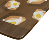 Brotsatz mit Eizellmuster Schneidebrett (Ecke)