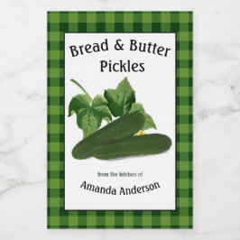 Brotschläuche Kariert V Lebensmitteletikett