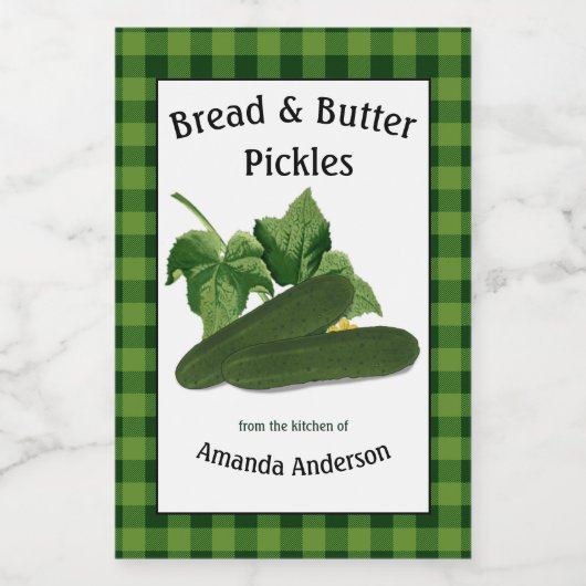 Brotschläuche Kariert V Lebensmitteletikett (Einzelnes Label)