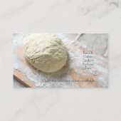 Brotteig an Bord Visitenkarte (Rückseite)