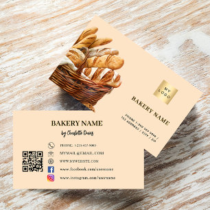 Brotteig QR-Logo Visitenkarte