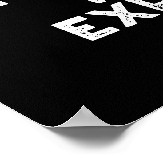 Brottöne passieren, wenn man sie erwartet poster (Ecke)