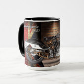 Brough überlegenes SS100 Motorrad 1929 Tasse (Vorderseite Links)