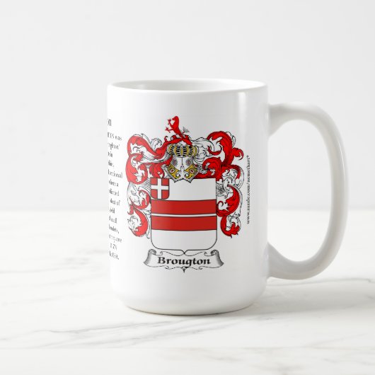 Broughton, der Ursprung, die Bedeutung und das Kaffeetasse (Rechts)