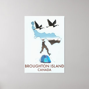 Broughton Insel Kanada Reiseplan Leinwanddruck