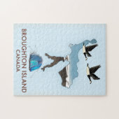 Broughton Insel Kanada Reiseplan Puzzle (Horizontal)