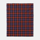 Broun Moderne Karos Fleecedecke (Vorderseite)