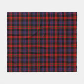 Broun Moderne Karos Fleecedecke (Vorderseite (Horizontal))