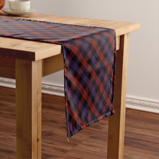 Broun oder Grady Clan Tartan Kariertes Muster Kurzer Tischläufer (Beispiel)